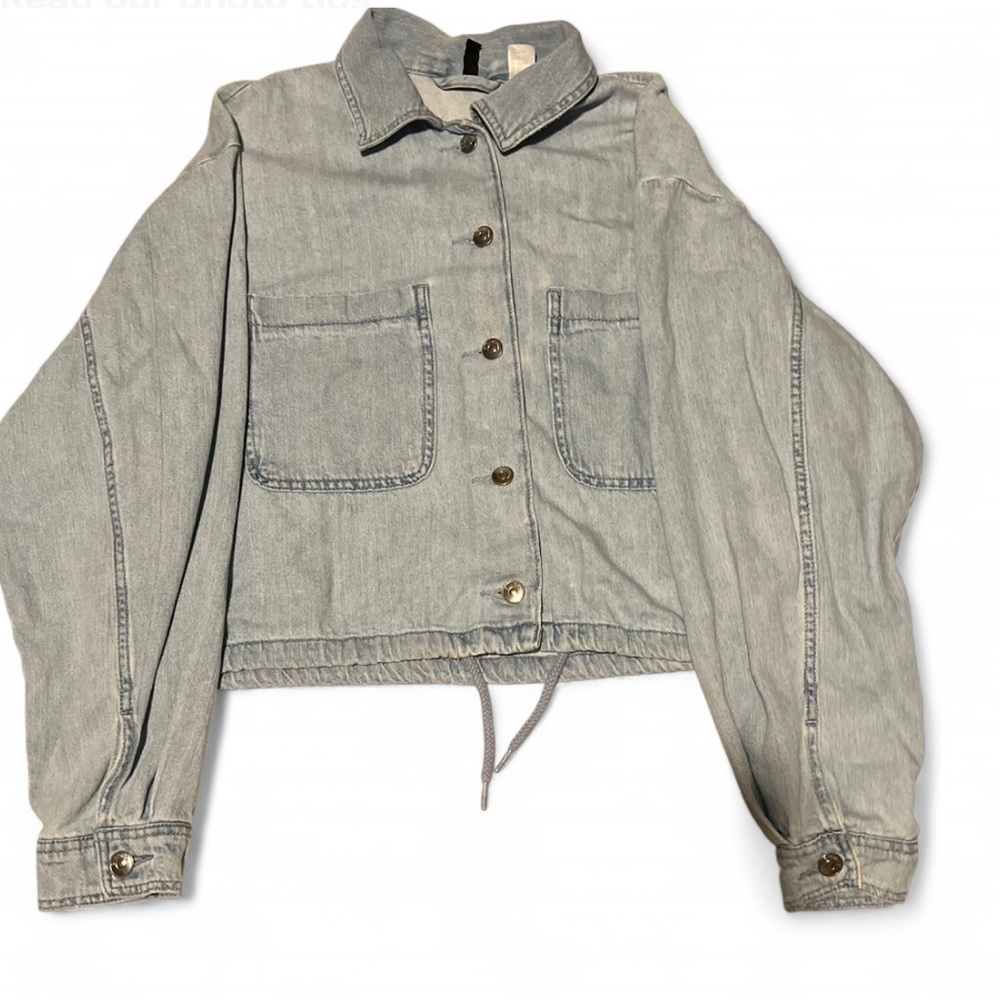 H&M Light Gray Jean Jacket - Picture 1 of 2